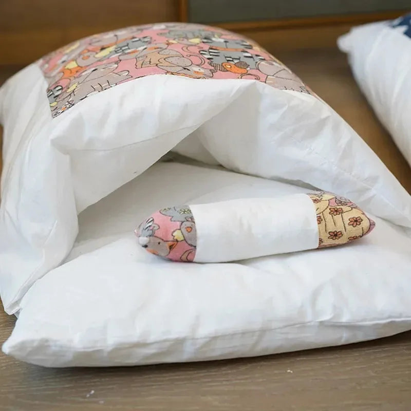 Futon-Style Cat Sleeping Bag