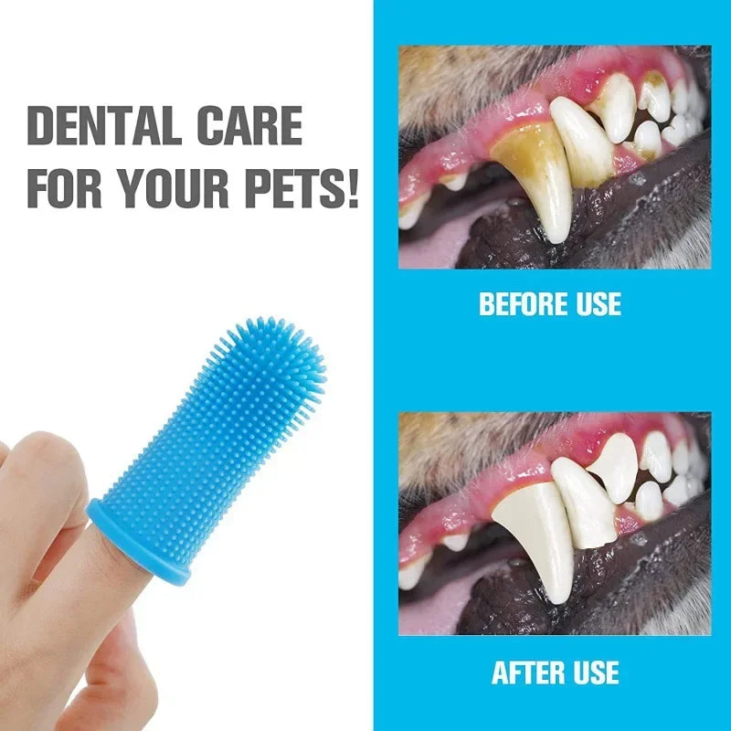 Silicone Finger Toothbrush for Dogs and Cats