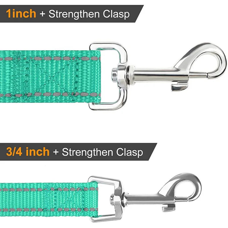Reflective Padded Dog Lead, 1.2 to 1.8 m