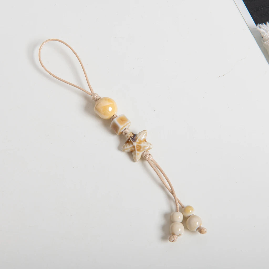 Ceramic Star Cat Paw Charm