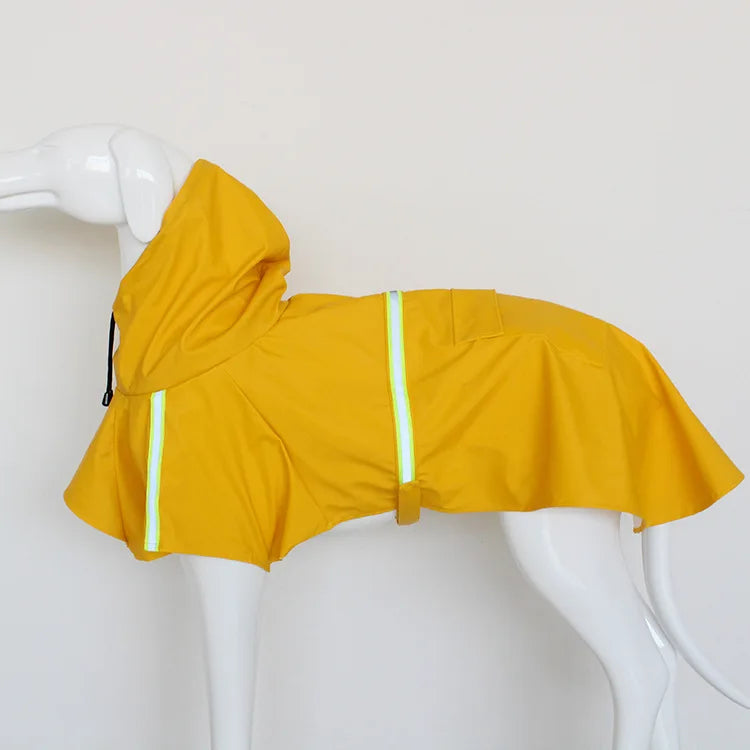 Hooded Cape Raincoat for Dogs - S / Yellow