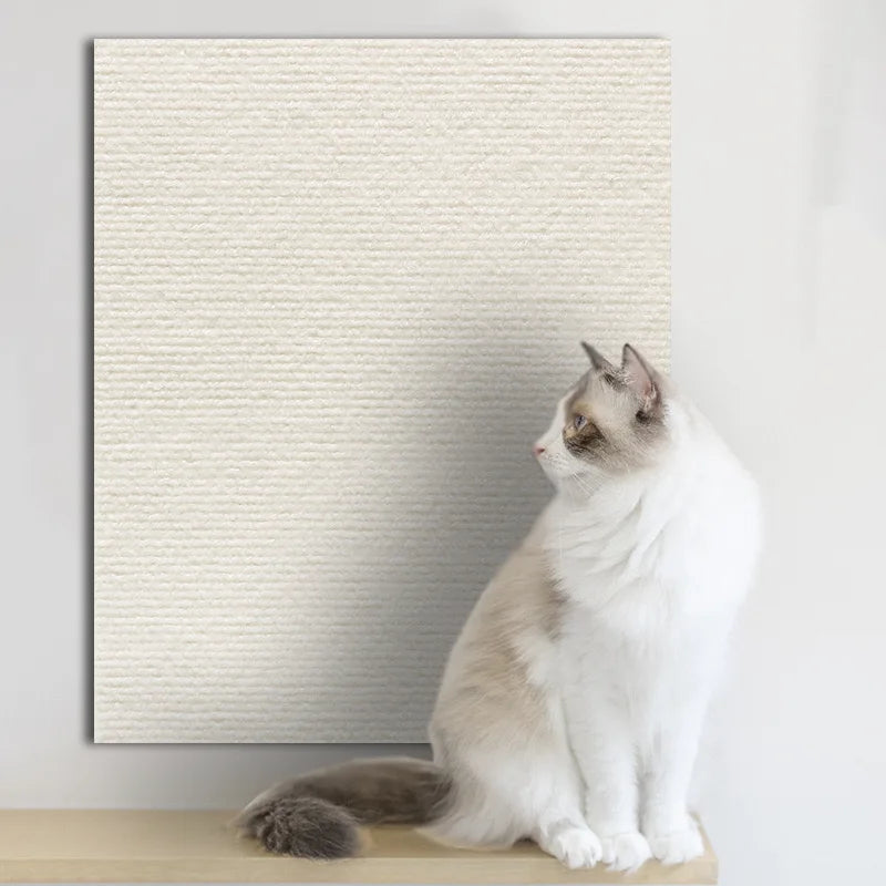 Self-adhesive cat scratching mat - Warm White