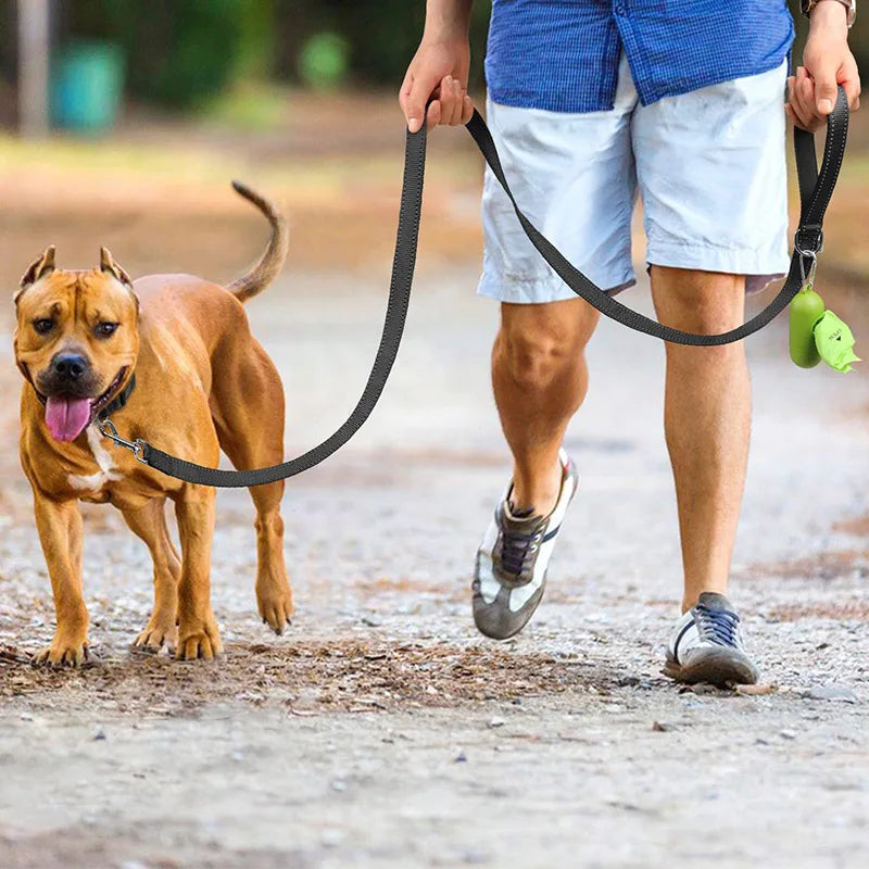 Reflective Padded Dog Lead, 1.2 to 1.8 m