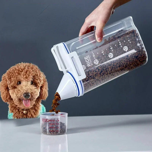 Airtight Pet Food Storage Container with Scoop