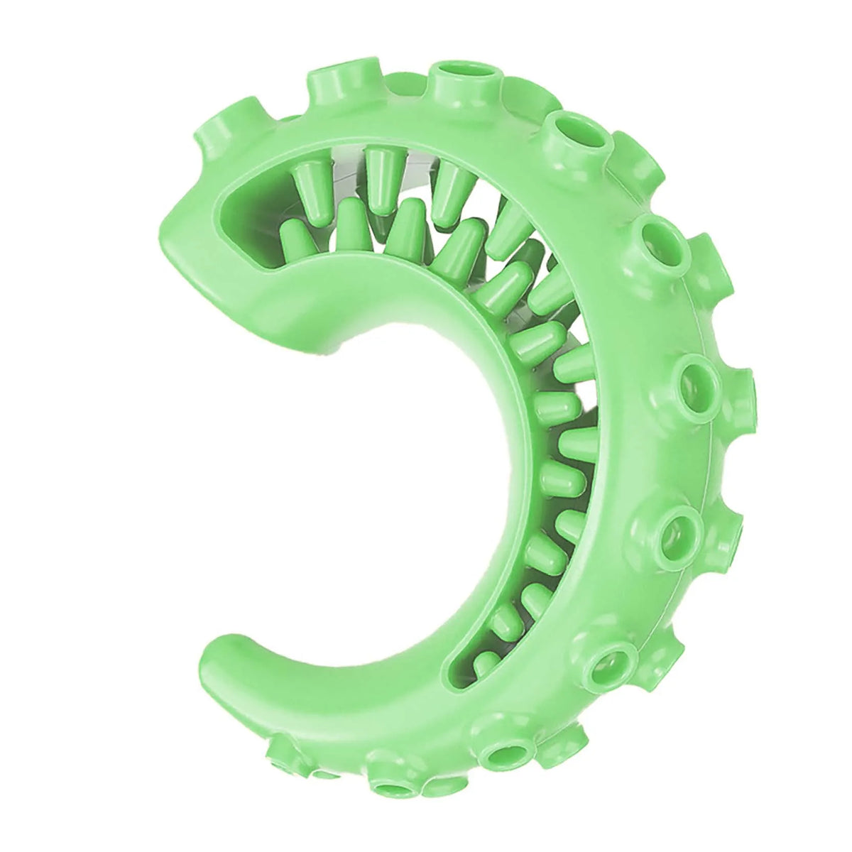Treat-Holding Rubber Chew Ring - Green