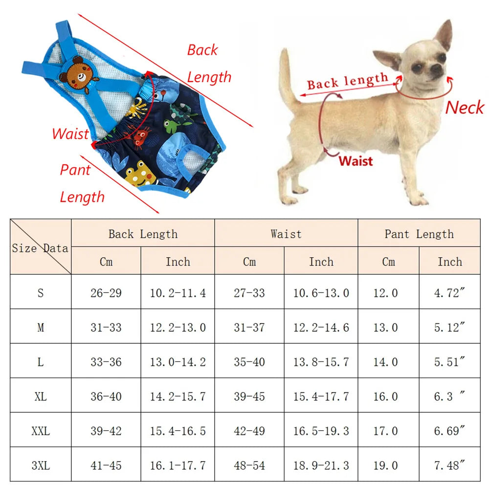 Washable Pants for Female Dogs